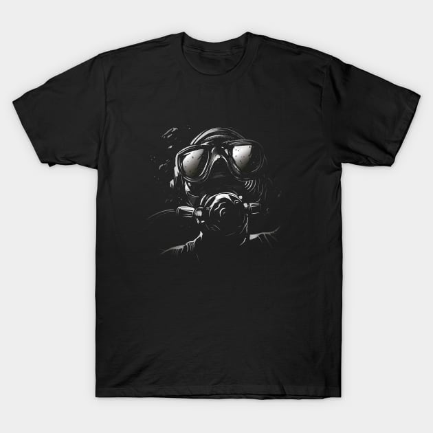 Diver T-Shirt by Catfactory
